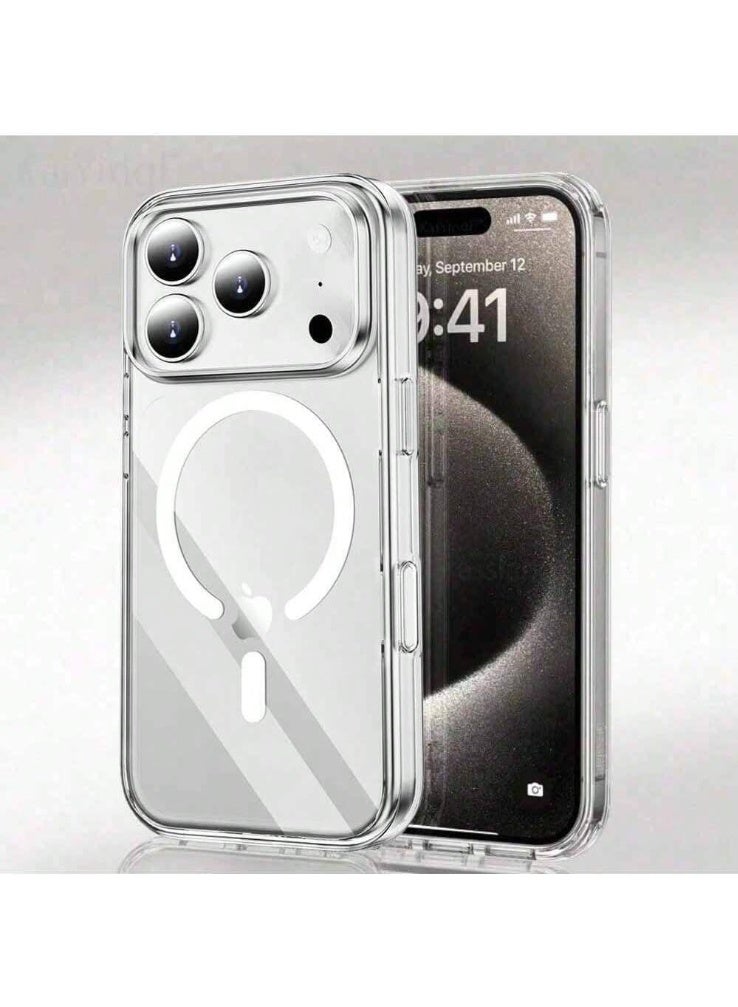 جون بولز غطاء حماية شفاف مقاوم للصدمات ومضاد للاصفرار لهاتف iPhone 17 Pro Max، مزود بتقنية MagSafe، وحافظة سيليكون ناعمة لحماية الهاتف من السقوط. - Image 5